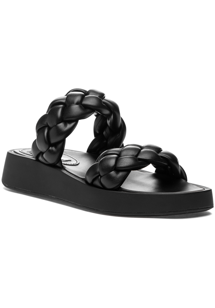 UVS Party Wear Ladies Designer Black Flat Sandals at Rs 180/pair in Delhi