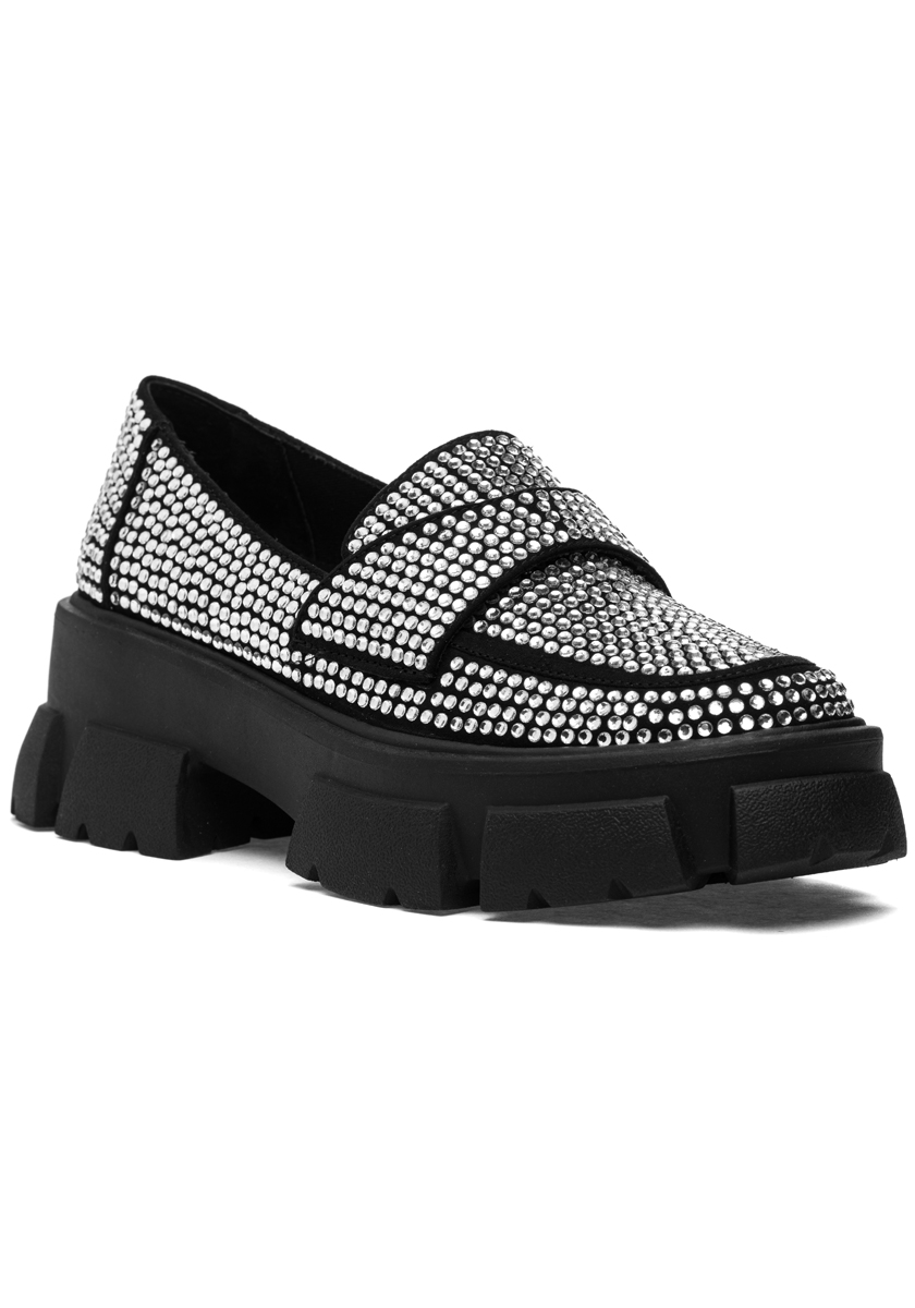 Steve Madden Trifecta-R Loafer Rhinestones