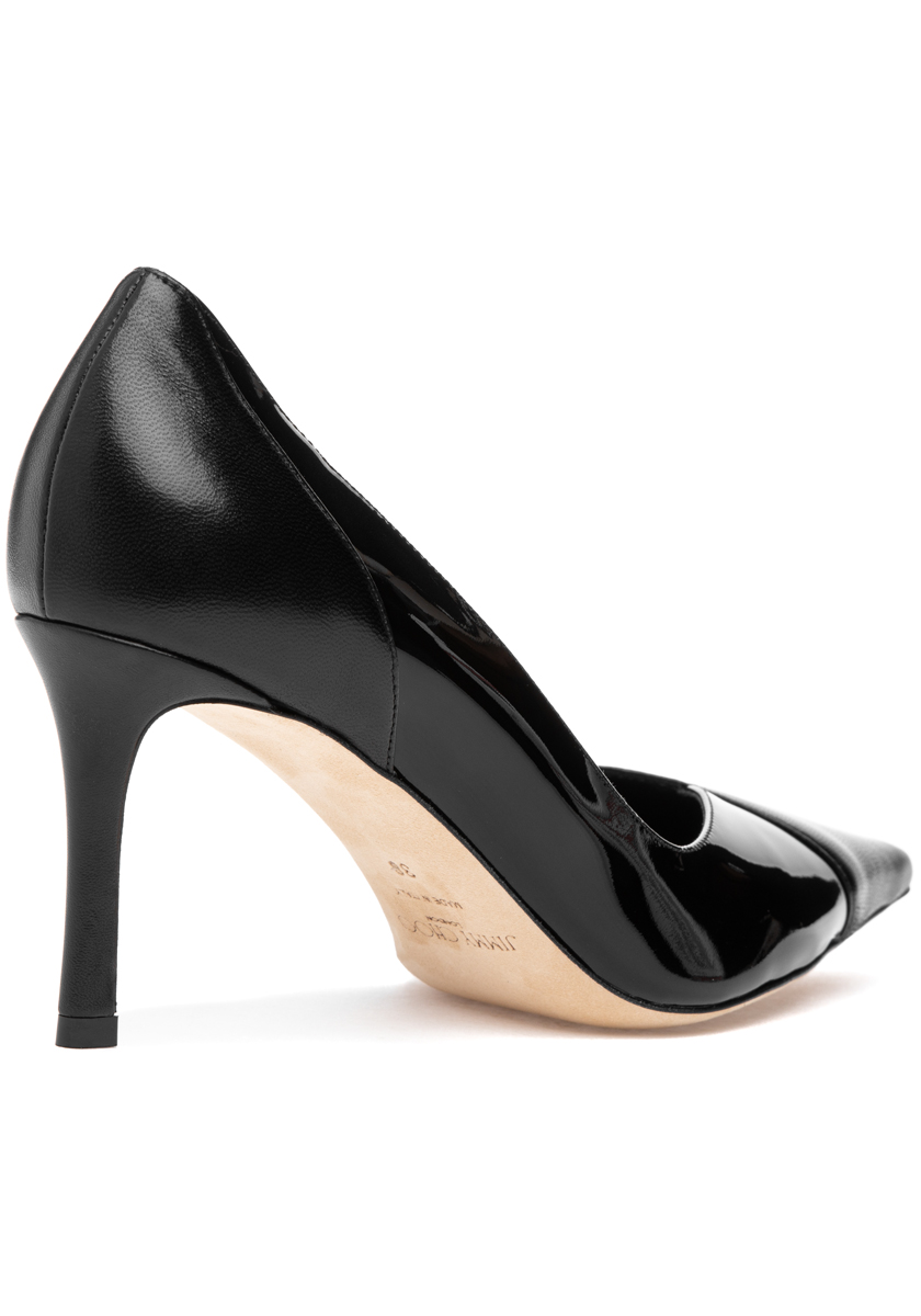 Jimmy Choo Cass 75 Pump Black Leather