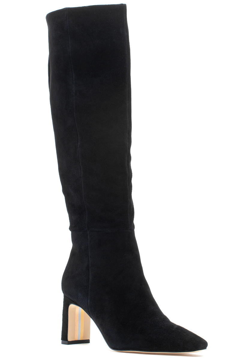 Sylvia Boot Black Suede