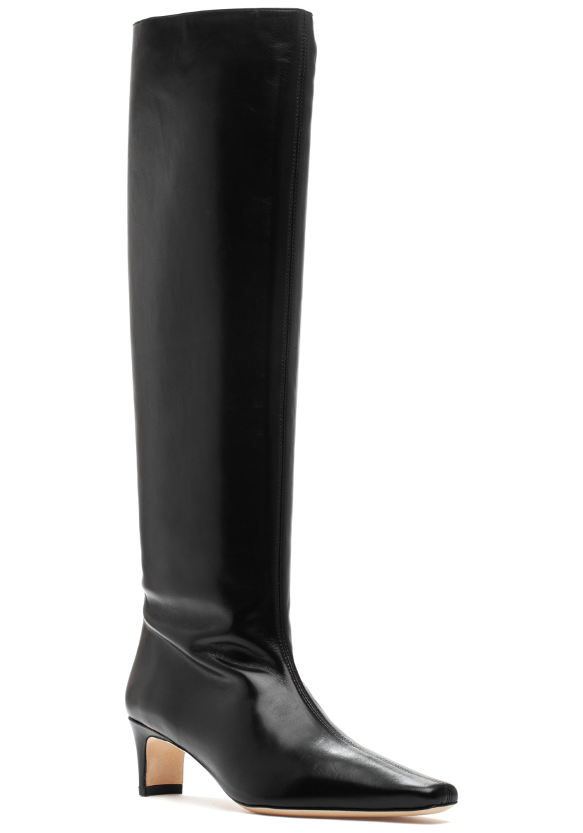 Staud Wally Tall Boot Black Leather