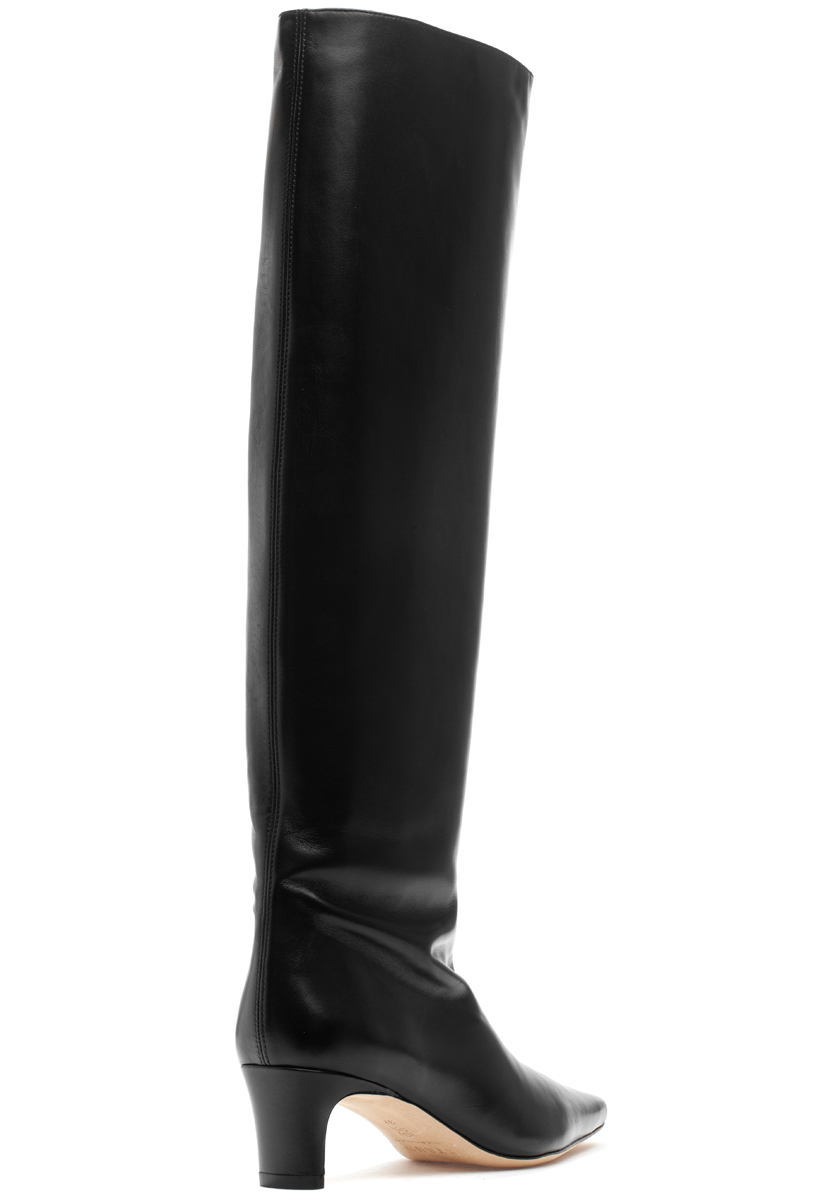 Staud Wally Tall Boot Black Leather