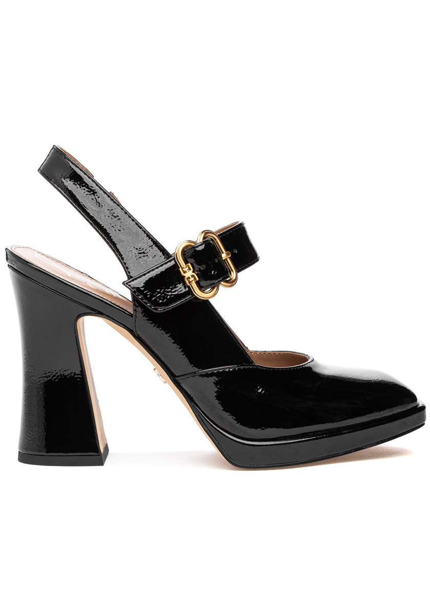 Sam Edelman Jildie Slingback Mary Jane Pump Black Patent