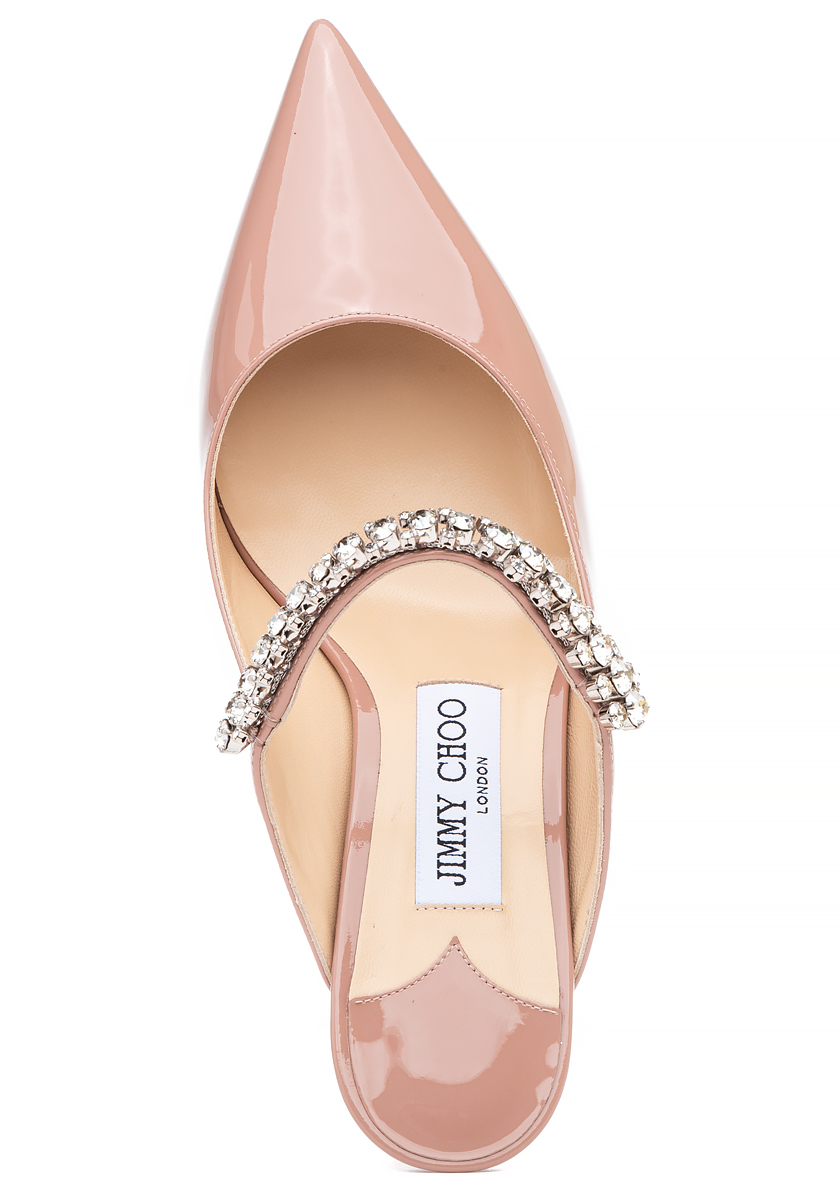 Jimmy Choo Bing 65 Mule Ballet Pink Patent Leather