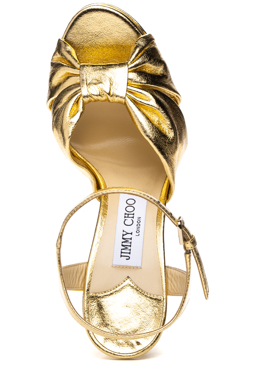 Jimmy Choo Azia 95 Leather Sandal - ShopStyle