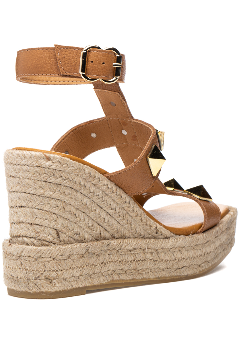 Buy Lipsy Cream Studded Mid Strappy Espadrille Wedge Sandal from Next  Austria