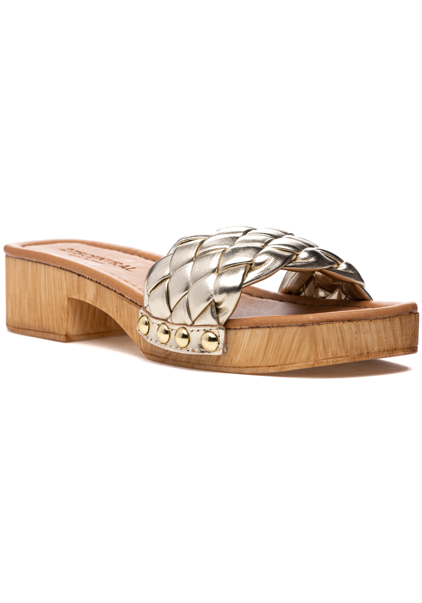 275 Central Piper Sandal Platino Leather