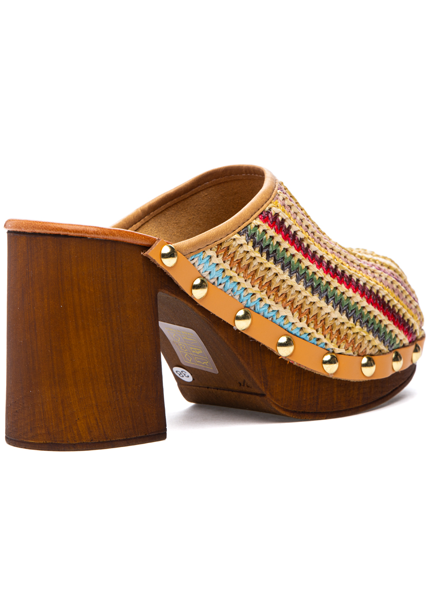 【PORTERNA】Rojeon soup mules 275 Central Saquon Mule Clog Maori Raffia