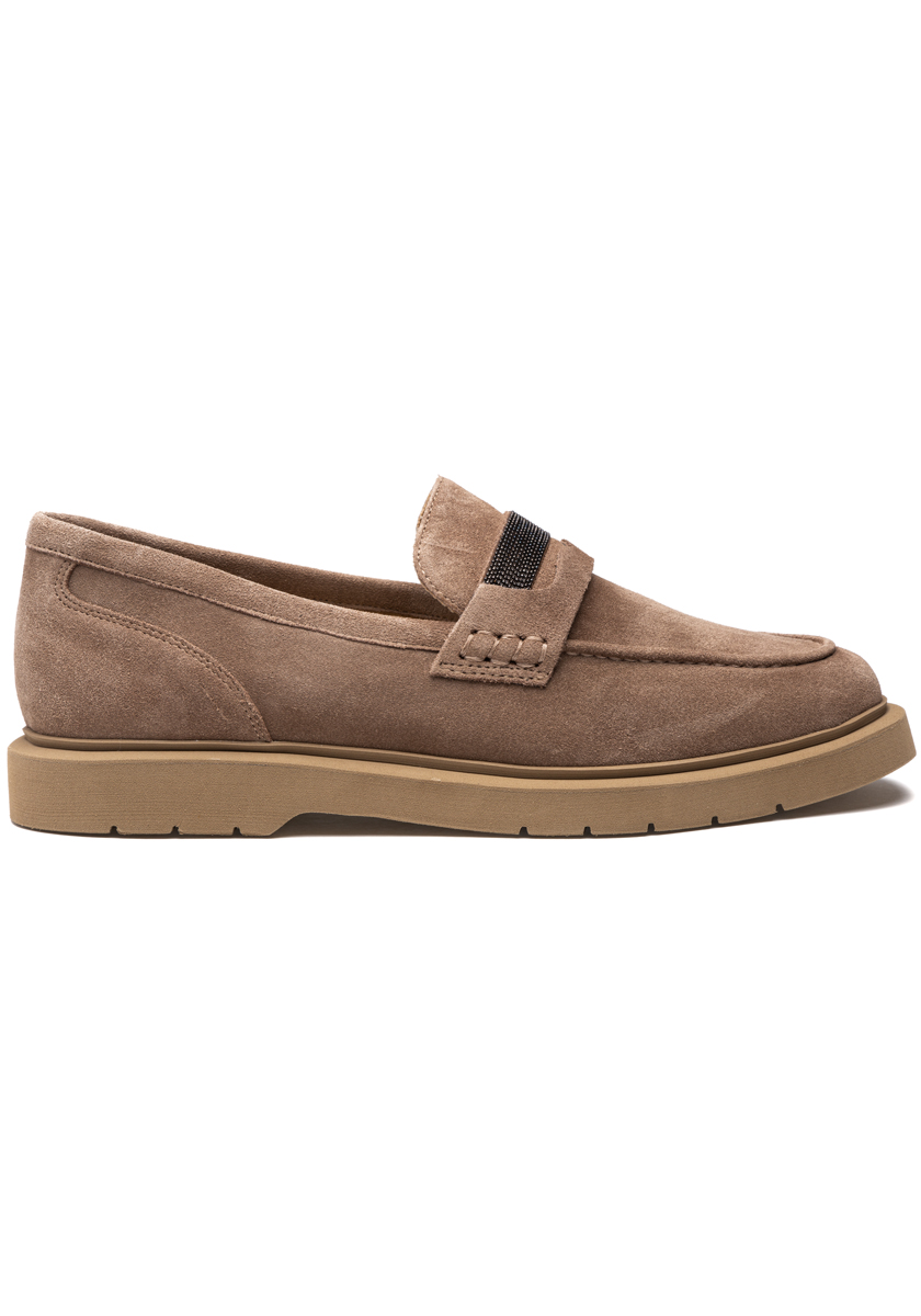 Jildor Kimmo Loafer Taupe Suede