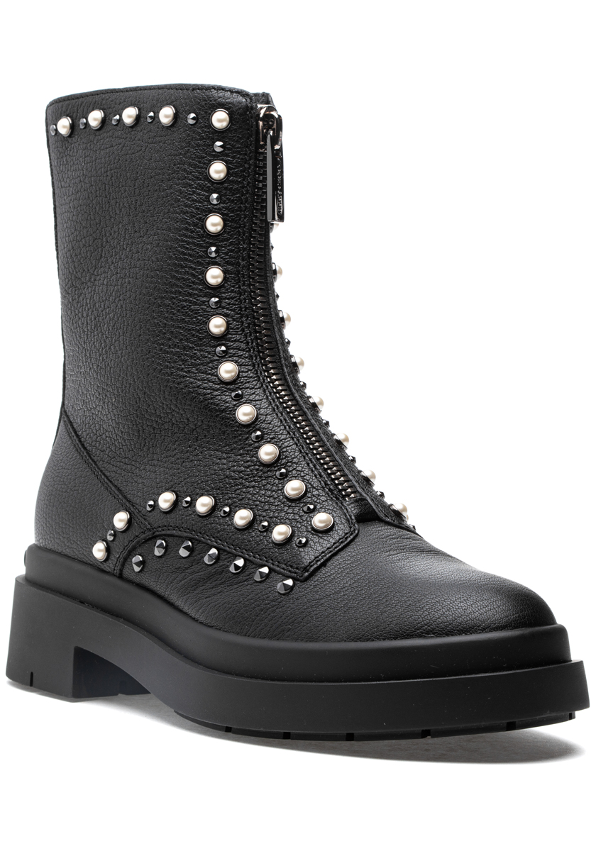 Nola Flat Boot Black/Pearl/Gunmetal