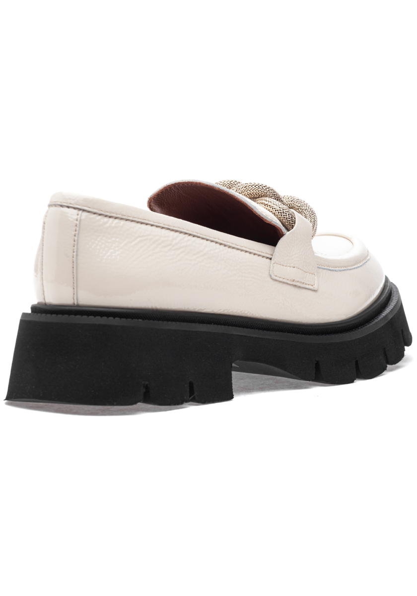 Bone Patent Leather