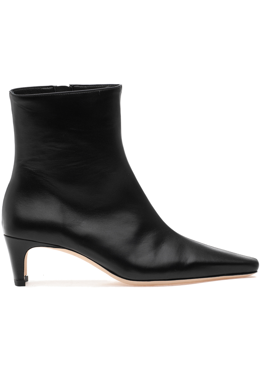 Staud Wally Ankle Boot Black Leather