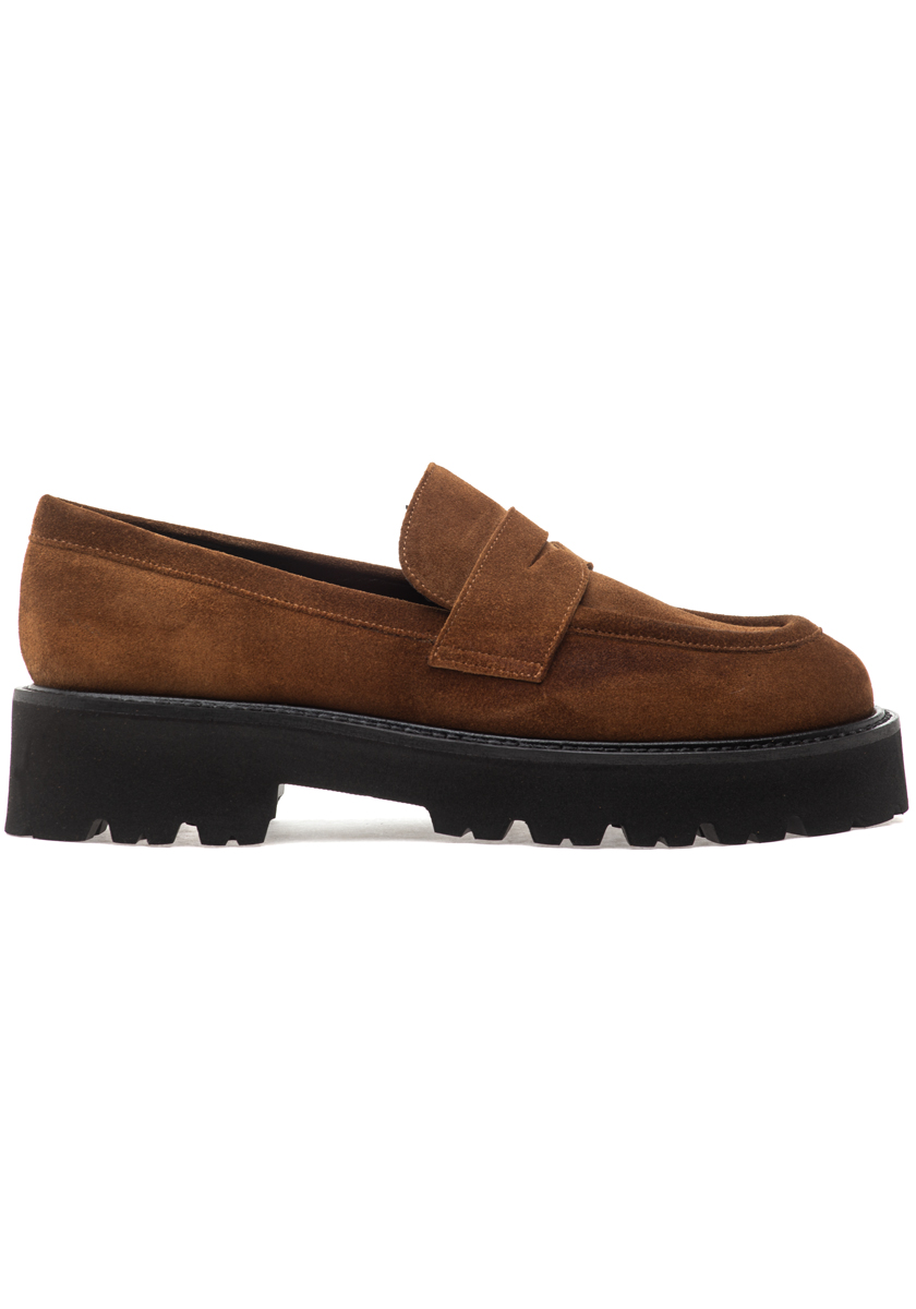 275 Central Paulina Loafer Sigaro Suede