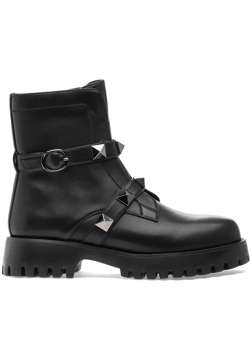 Jildor Zinky Boot Black Leather