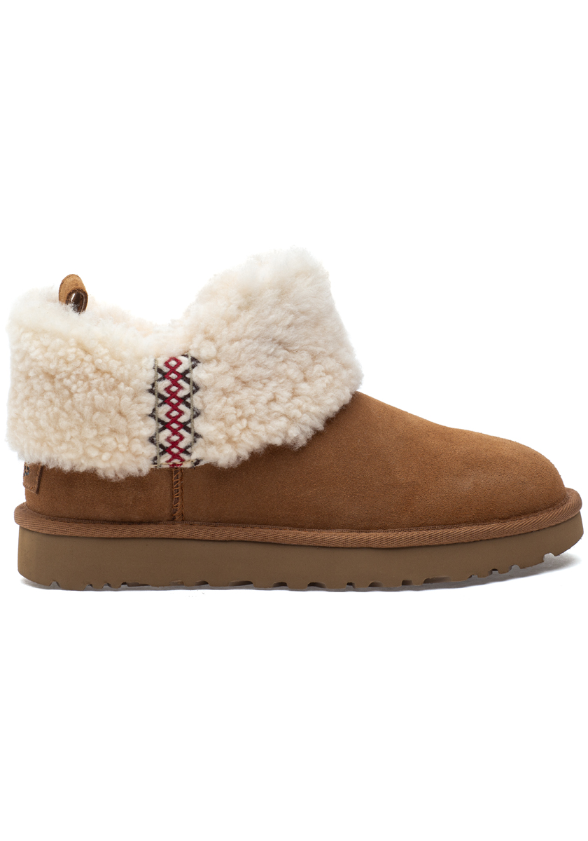 【大特価】UGG Ultra Mini UGG Braid Suede Fur ブーティ 大特価】UGG Ultra Mini UGG Braid Suede Fur ブーティ (UGG