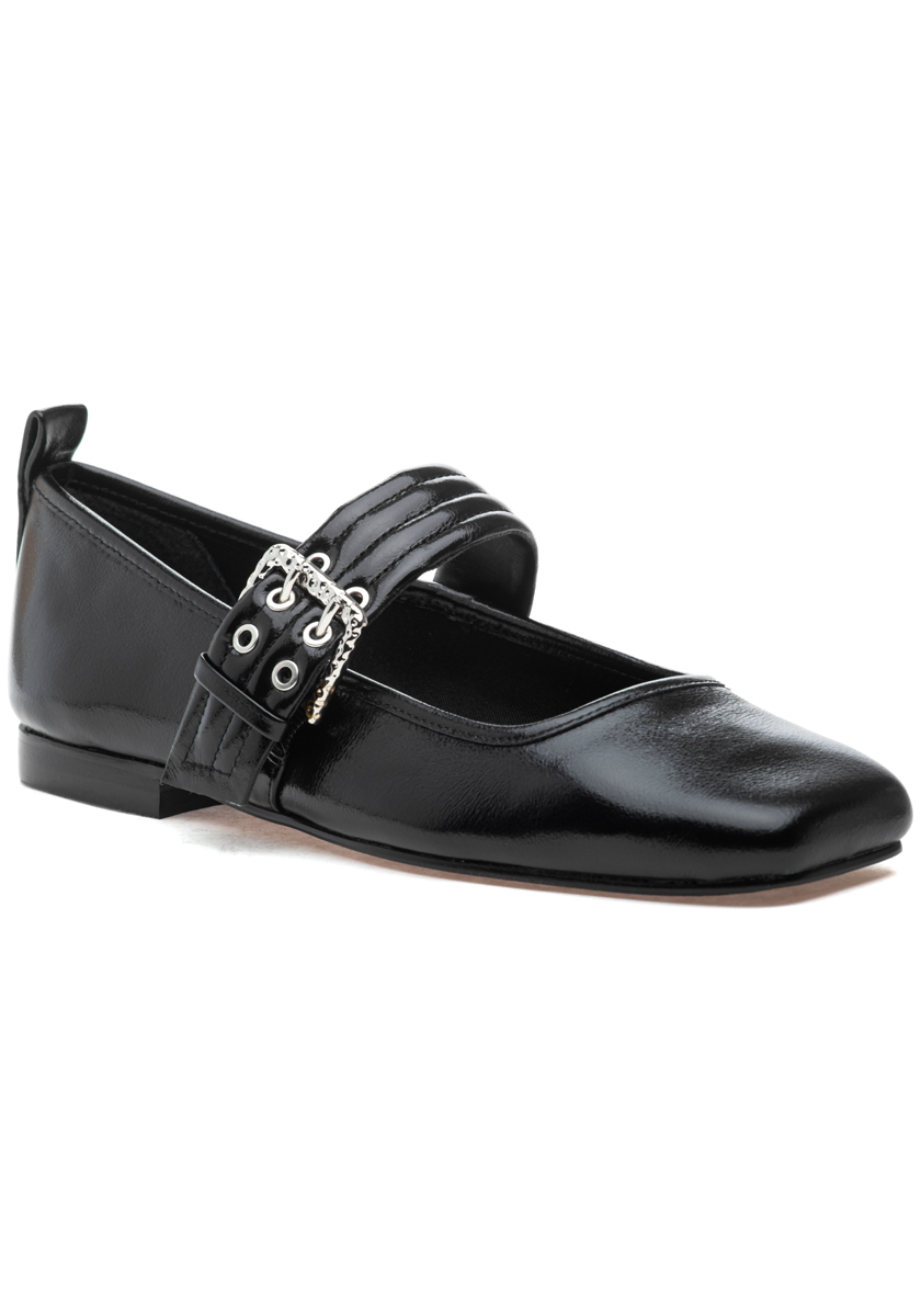 Dolce Vita Arora Flat Midnight Crinkle Patent