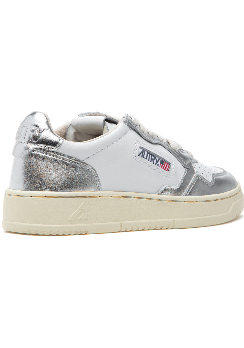 スニーカー Autry White Leather Low-Top Sneakers Autry Medalist Low Sneakers In White Leather