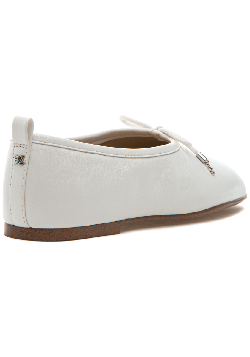 Sam Edelman Ari Ballet Flat Bright White Leather