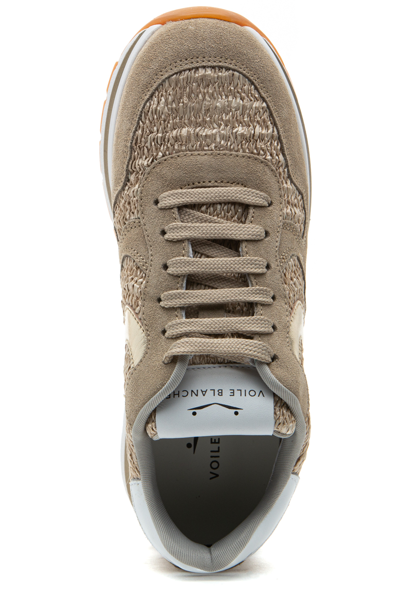 Voile Blanche Maran Sneaker Sand Beige Raffia