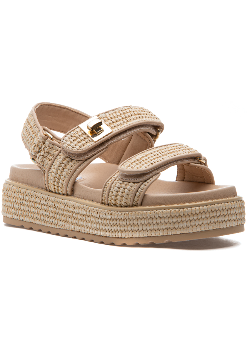 Steve Madden Bigmona Sandal Natural Raffia