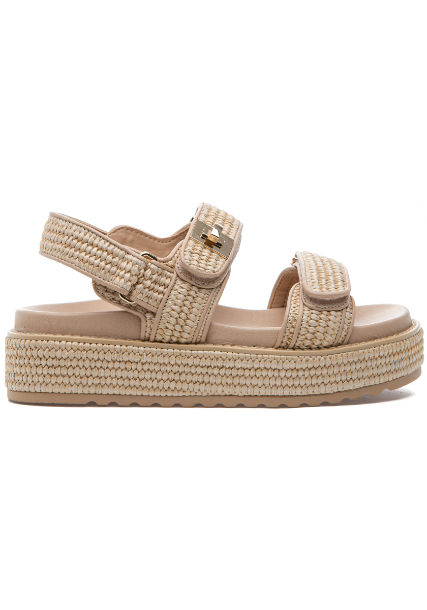 Steve Madden Bigmona Sandal Natural Raffia