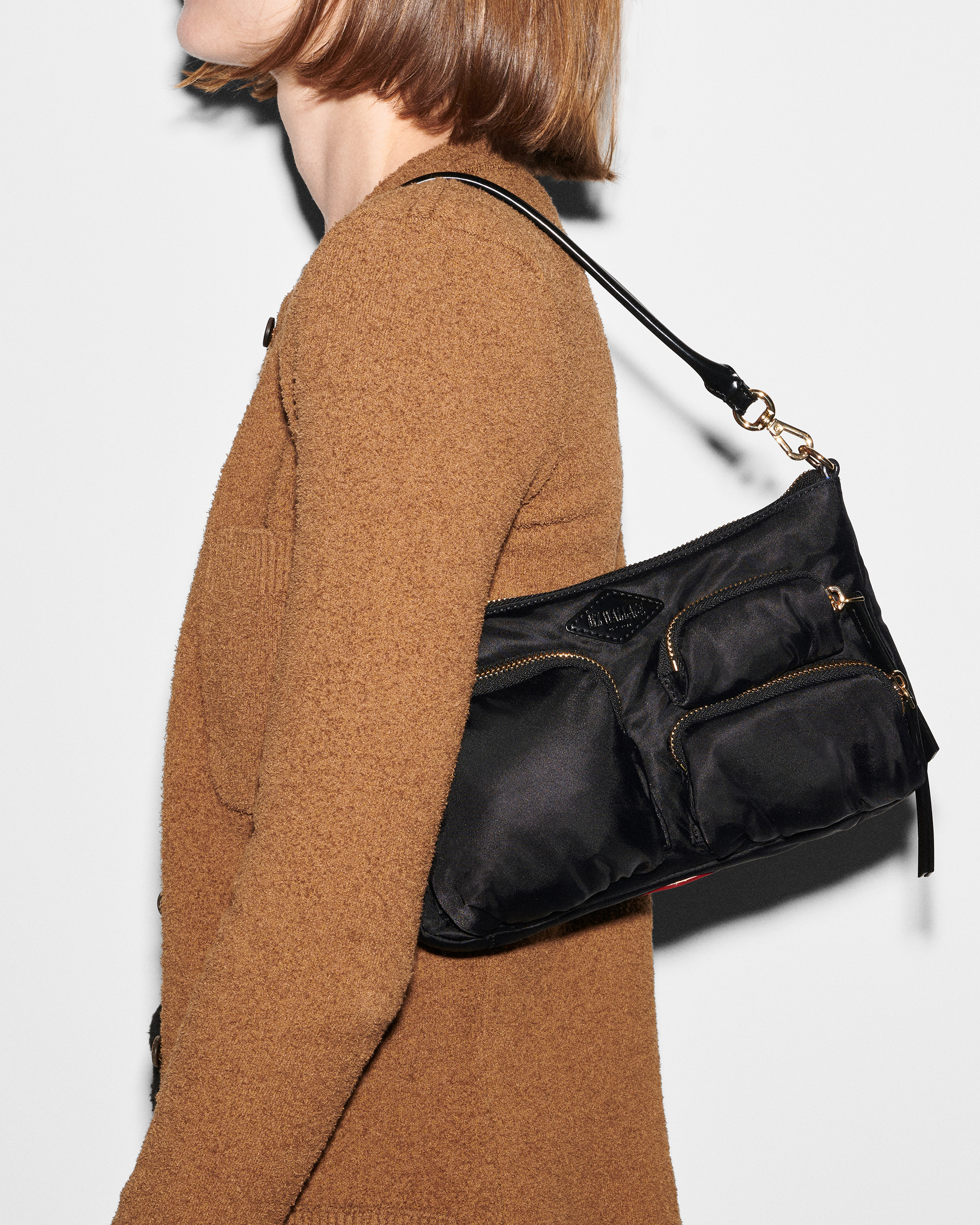MZ Wallace Handbags Chelsea Petite Shoulder Black