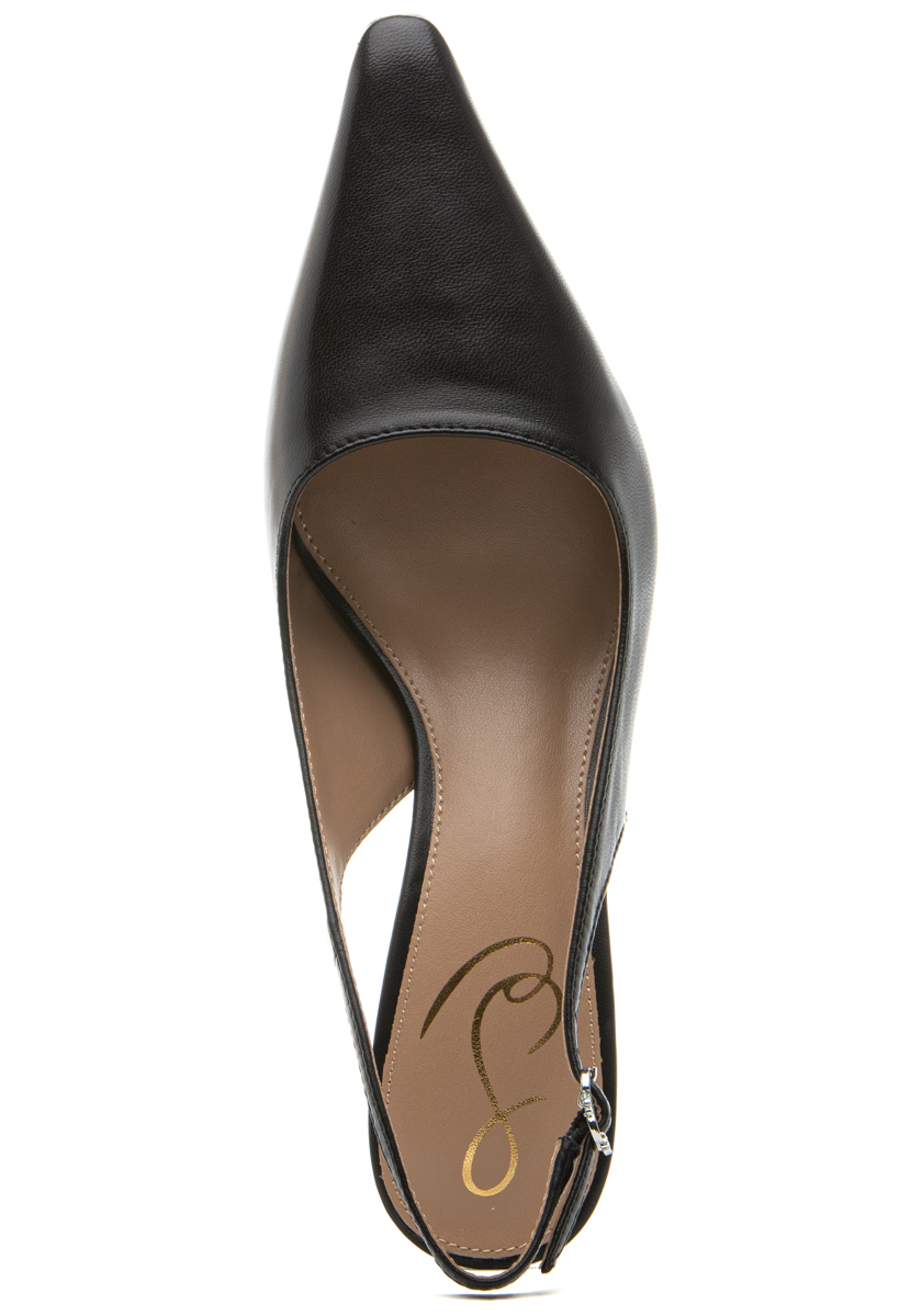 Sam Edelman Bianka Sling Pump Black Leather