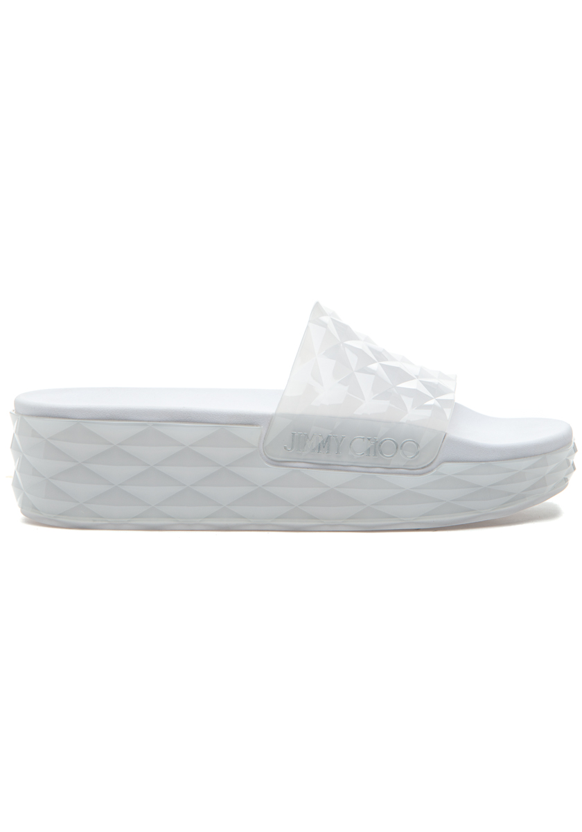 Jimmy Choo Diamond Slide/F Sandal White
