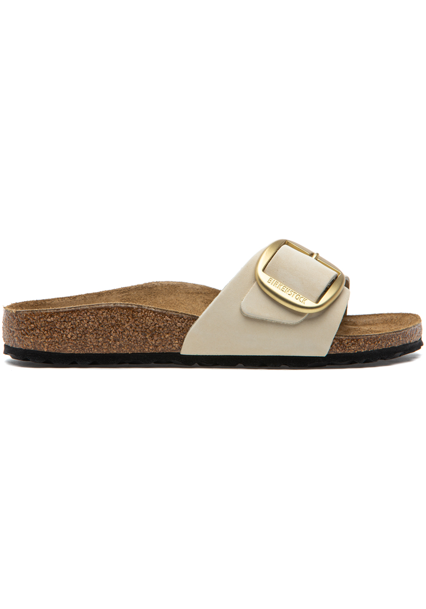 Birkenstock Madrid Big Buckle Sandal Ecru Nubuck
