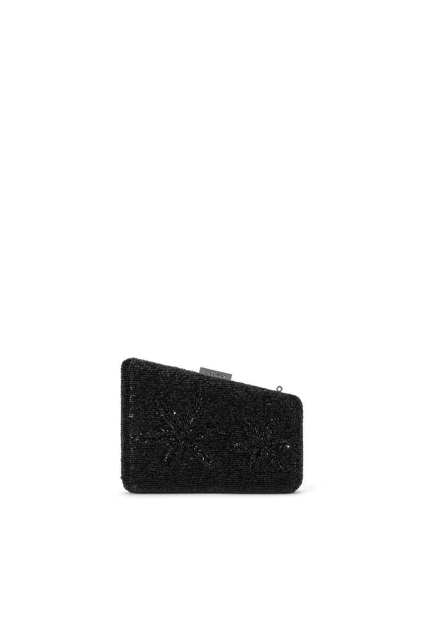 Staud Carmella Beaded Clutch Black Starfish