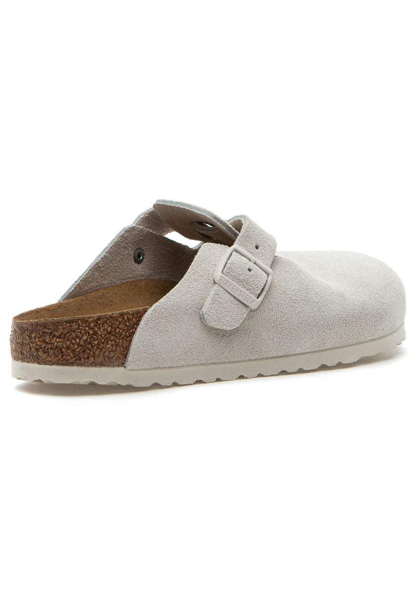 BIRKENSTOCK / Boston スエードレザー アンティーク ホワイト BIRKENSTOCK レディース ボストン モダンスエード アンティーク
