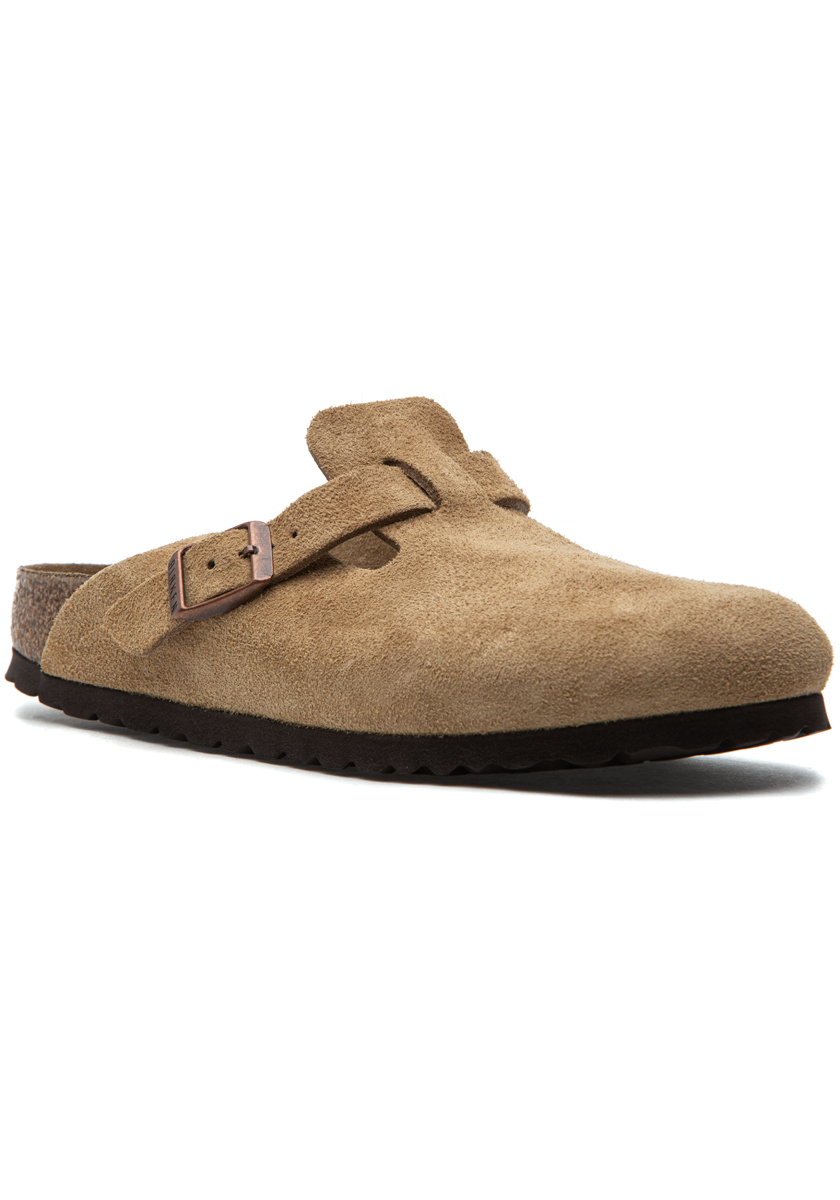 Birkenstock Boston Clog Latte Suede