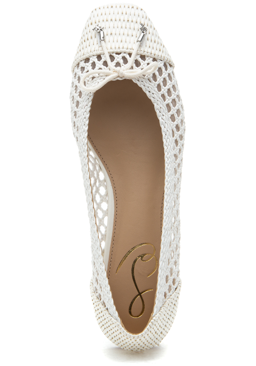 Sam Edelman May Ballet Flat Bright White