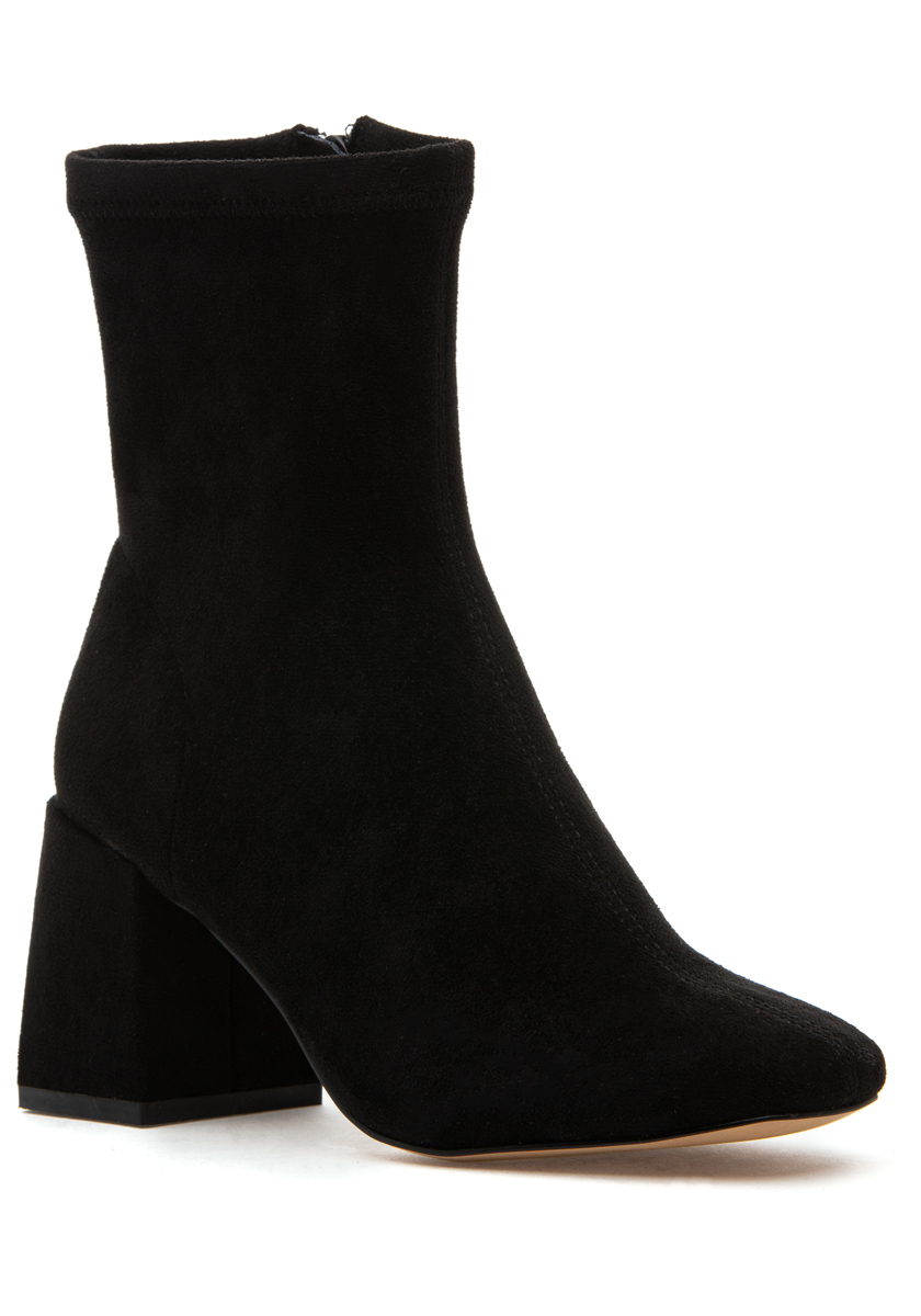 Silent D Carina Boot Black Stretch Suede