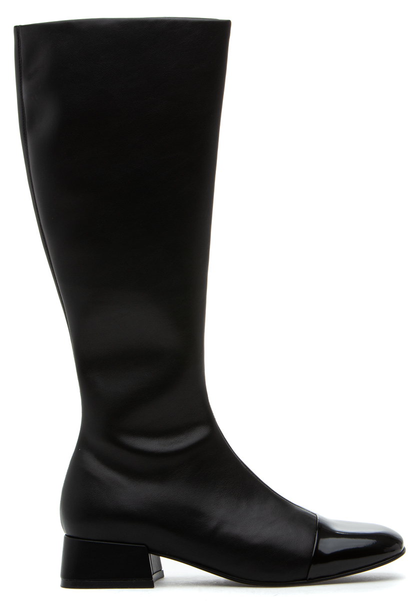 Jeffrey Campbell ポインテッドトゥ　ブラック　エナメル　ブラック ポインテッドトゥバックレスパンプス Jeffrey Campbell│Jeffrey