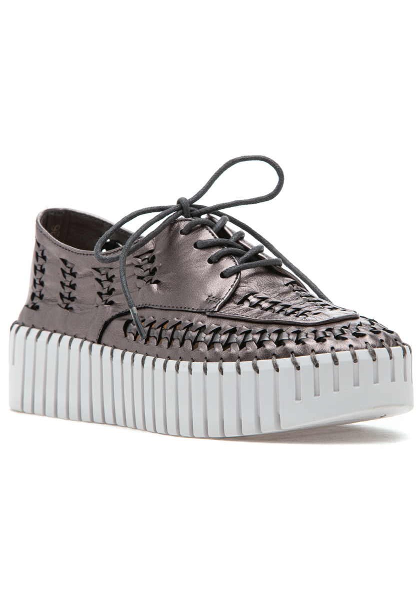 Silent D Brodies Sneaker Pewter Leather