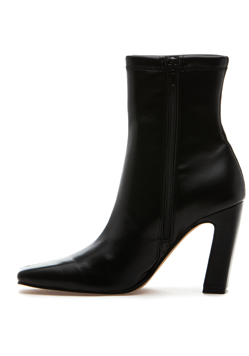 【レディース】Steve Madden Vinka ブーティー VINKA Dark Brown Square-Toe Ankle Boot | Women's Booties