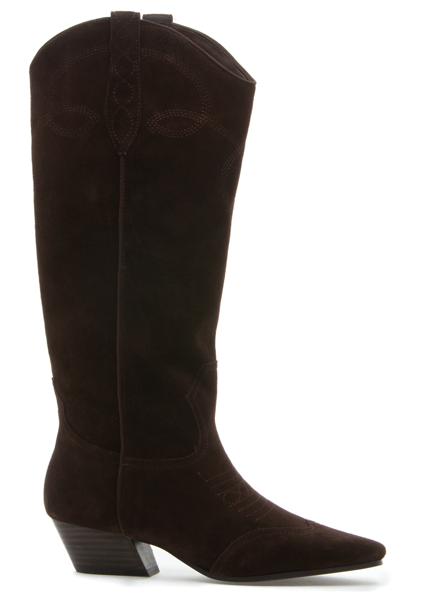 Steve Madden Dollie Boot Brown Suede