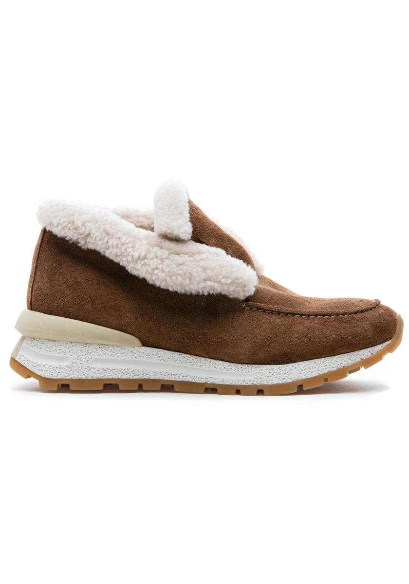 Quinn Sneaker Brown Suede