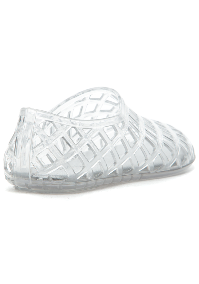 Jeffrey Campbell Jellz Flat Clear Silver