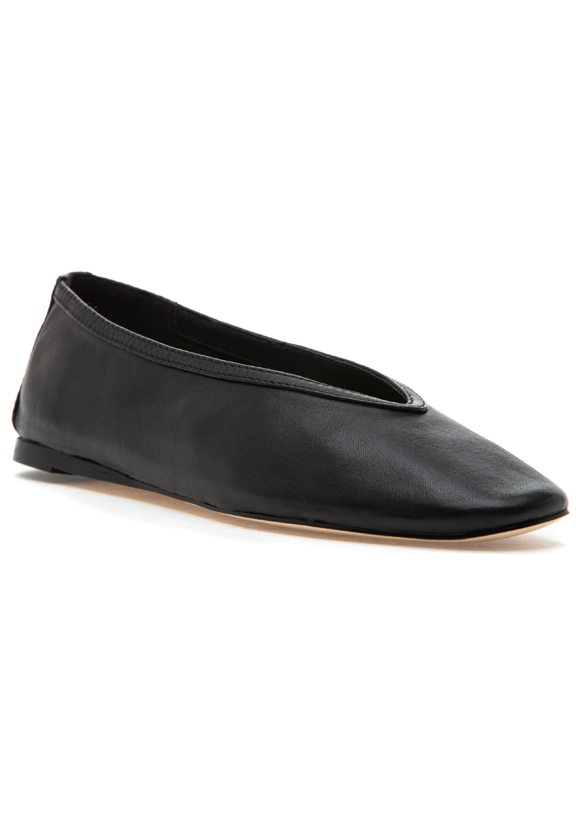 【PORTERNA】Nienne Ribbon Leather Flat Shoes Portland Leather Patina Women's Pointed Flats, Taupe suede