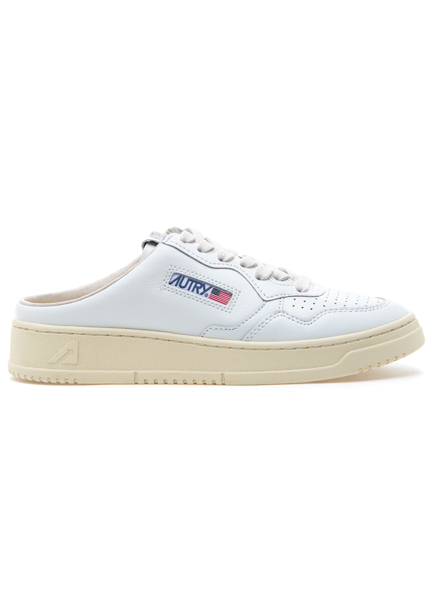 Autry Mule Low Sneaker White Leather