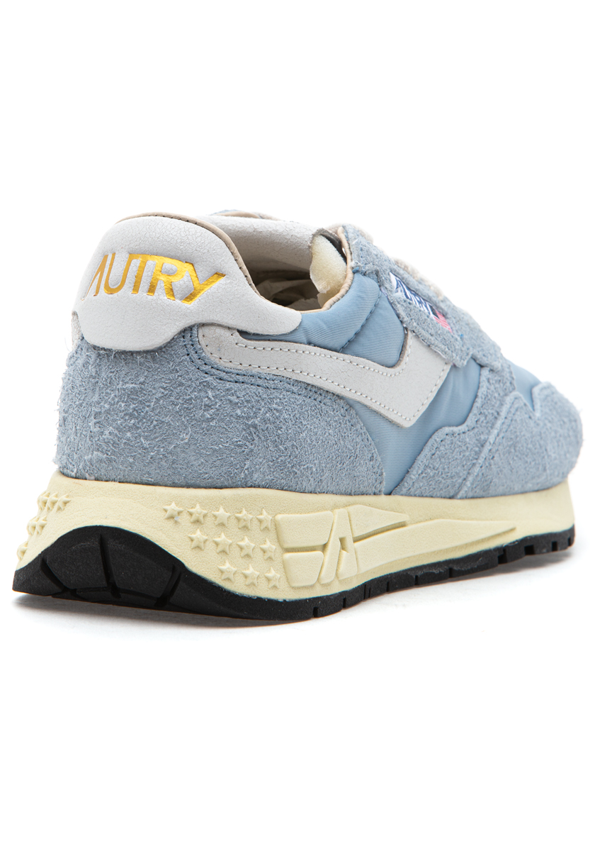 ★AUTRY★REELWIND LOW SNEAKERS IN CELESTIAL BLUE NYLON AND★ Autry Reelwind Low Sneakers In Blue Nylon And Suede