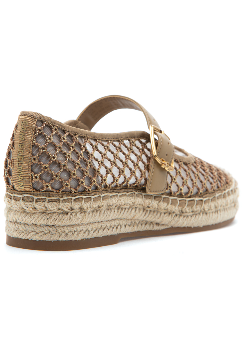 Sam Edelman Mackiemesh Mary Jane Espadrille Gold
