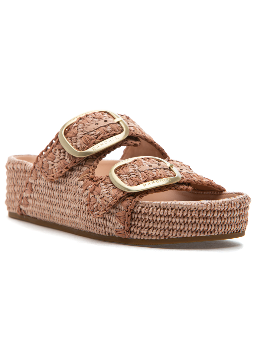 Loeffler Randall Theo Sandal Blush Raffia