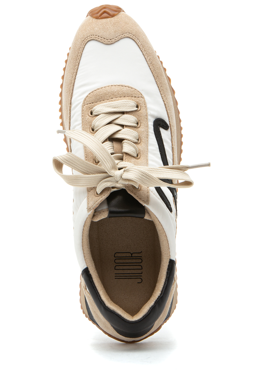 スニーカー JIL SANDER Women Sneakers J15WS0002P4833102 NEVE beige Beige Canvas Platform Sneakers by Jil Sander on Sale