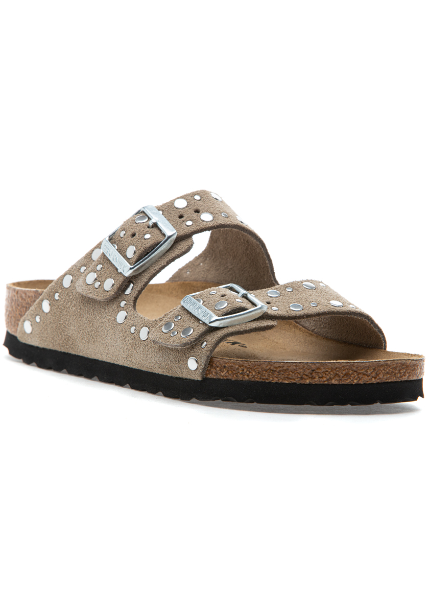 サンダル BIRKENSTOCK SS25 'Arizona' sandals (051463 TAUPE) Birkenstock ARIZONA Taupe Suede Sandals - Family Footwear Center