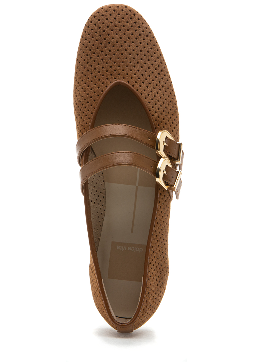 Dolce Vita Baylee Mary Jane Flat Pecan Suede