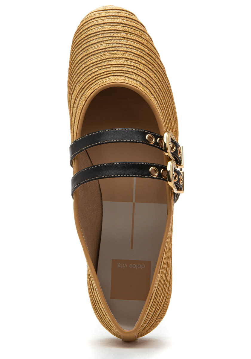 Dolce Vita Baylee Mary Jane Flat Natural Raffia