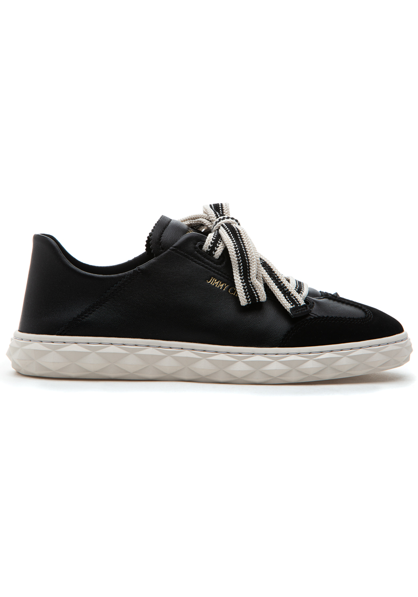 Jimmy Choo Diamond Light Flex Sneaker Black Leather